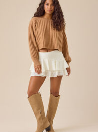 Harriet Lace Mini Skort Detail 6 - TULLABEE