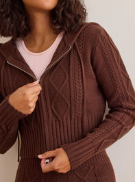 Alpine Escape Full Zip Sweater Detail 2 - TULLABEE