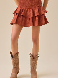 Lyla Ruffle Mini Skort Detail 2 - TULLABEE