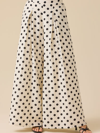 Veda Polka Dot Trouser Pants - TULLABEE