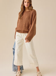 Savannah Dolman Sweater Detail 2 - TULLABEE