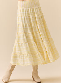 Millie Tiered Midi Skirt Detail 3 - TULLABEE