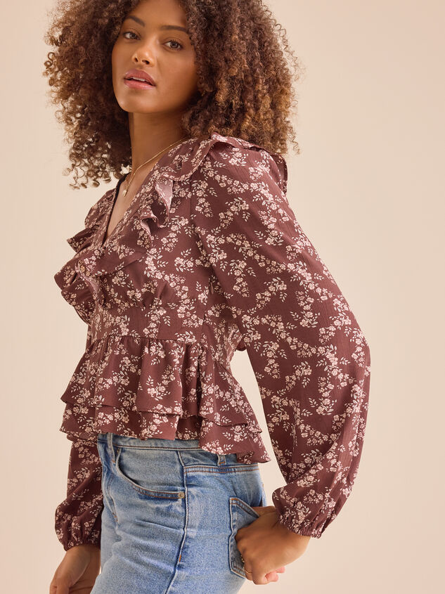 Joan Floral Babydoll Top Detail 4 - TULLABEE