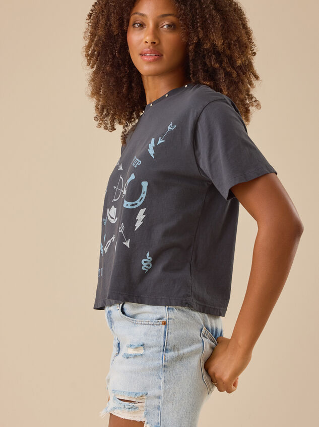 Giddy Up Icon Tee Detail 4 - TULLABEE