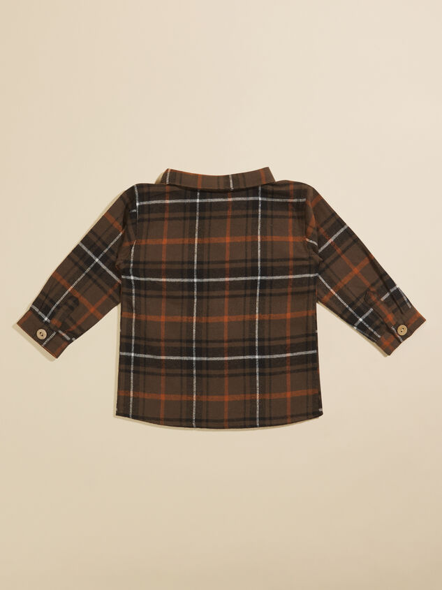 Ed Plaid Baby Shacket Detail 3 - TULLABEE