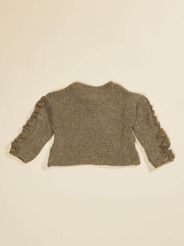 Jess Ruffle Sleeve Sweater by Vignette Detail 2 - TULLABEE