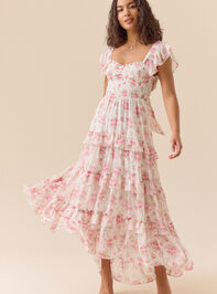 Korah Floral Maxi Dress Detail 2 - TULLABEE