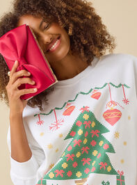Season's Greetings Crewneck Detail 2 - TULLABEE