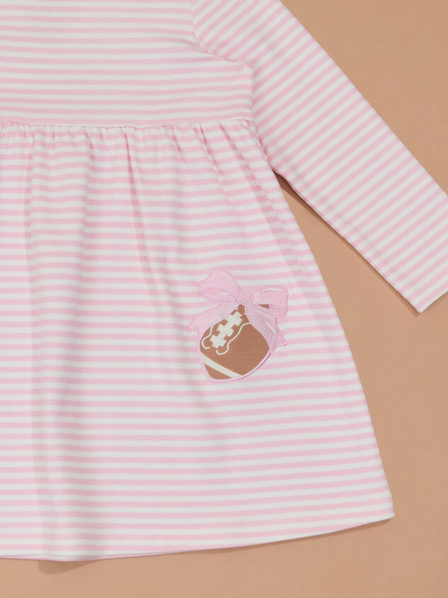 Trixie Touchdown Toddler Dress Detail 2 - TULLABEE