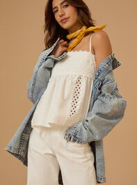 Elodie Crochet Babydoll Top Detail 6 - TULLABEE