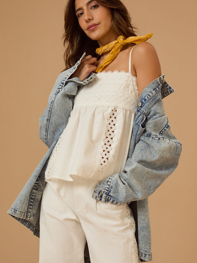 Elodie Crochet Babydoll Top Detail 6 - TULLABEE
