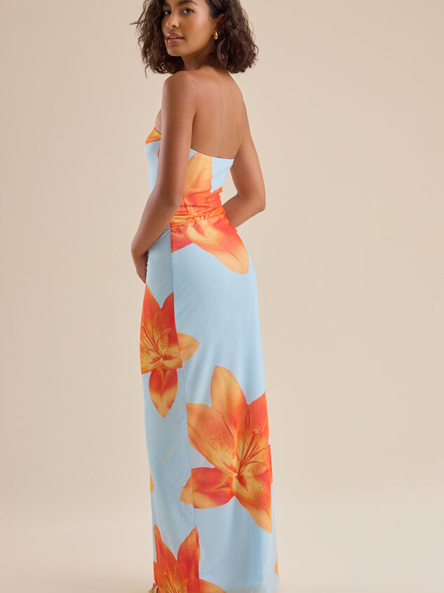 Ariana Floral Maxi Dress Detail 4 - TULLABEE