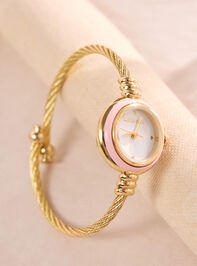 Cuff Enamel Round Watch - TULLABEE