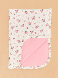 Rosie Rosettes Swaddle Detail 2 - TULLABEE