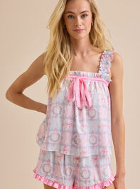 Kira Floral Bow Sleep Shorts - TULLABEE