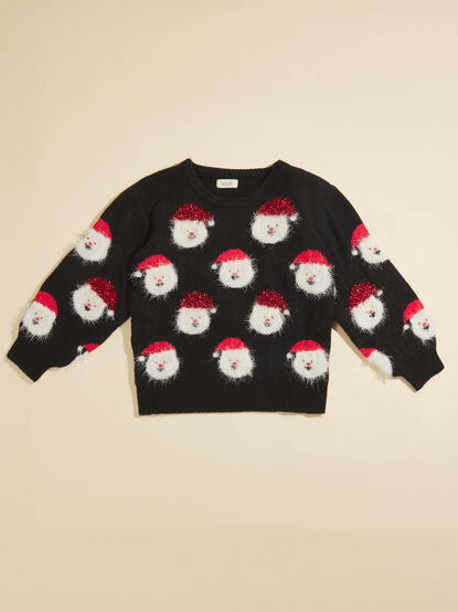 Santa Face Youth Sweater - TULLABEE