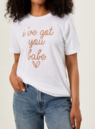 I've Got You Babe Mama Tee Detail 2 - TULLABEE