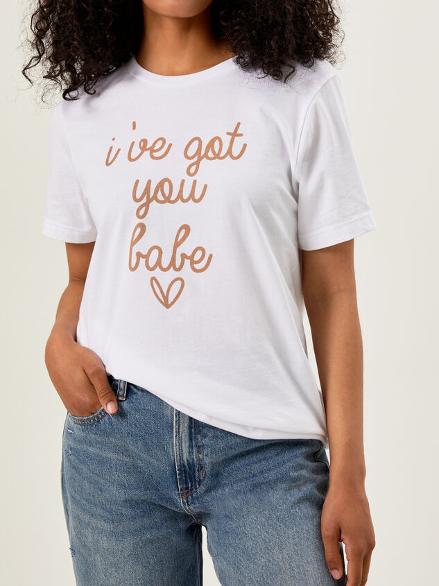I've Got You Babe Mama Tee Detail 2 - TULLABEE