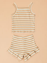 Ellie Stripe Tank Set Detail 2 - TULLABEE