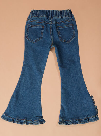 Jilly Ruffle Flare Jeans - TULLABEE