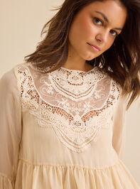 Mia Embroidered Lace Top Detail 2 - TULLABEE