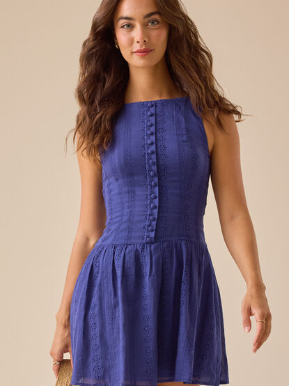 Layla Eyelet Mini Dress - TULLABEE