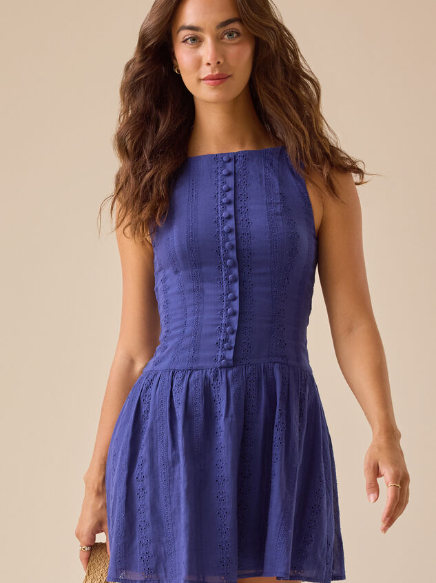 Layla Eyelet Mini Dress - TULLABEE