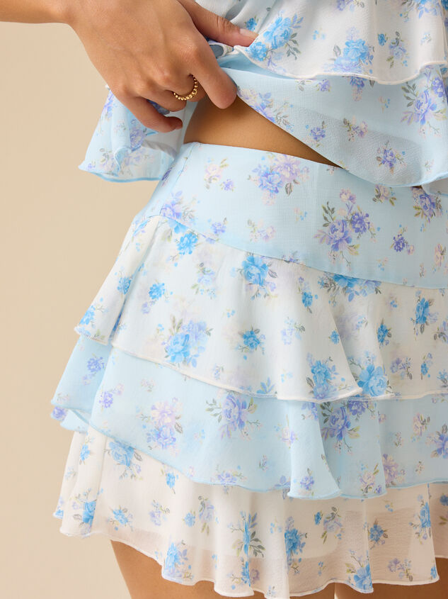 Gabrielle Ditsy Floral Skirt Detail 2 - TULLABEE