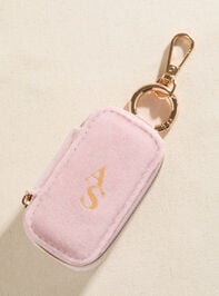 Velvet Jewelry Box Keychain With Necklace Detail 2 - TULLABEE