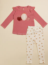 Pumpkin Ribbed Tunic and Legging Set by MudPie - TULLABEE
