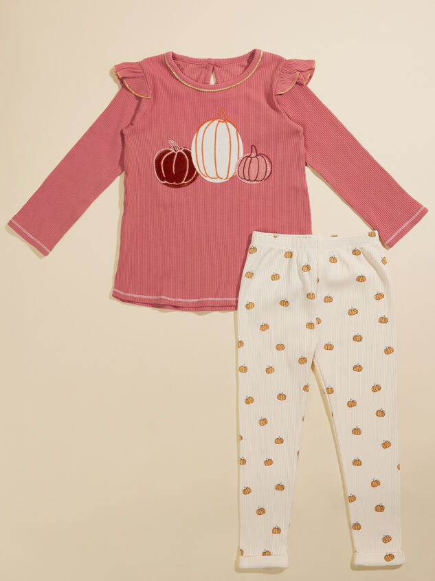 Pumpkin Ribbed Tunic and Legging Set by MudPie - TULLABEE