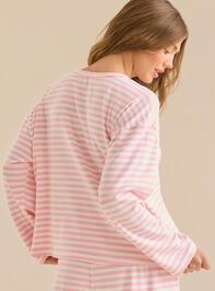 Briley Stripe Crewneck Detail 4 - TULLABEE