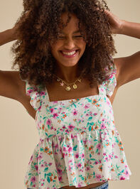 Betsy Bow Back Babydoll Tank Detail 5 - TULLABEE