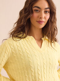 Court Crush Cable Knit Sweater Detail 3 - TULLABEE