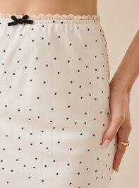 Frankie Polka Dot Midi Skirt Detail 3 - TULLABEE