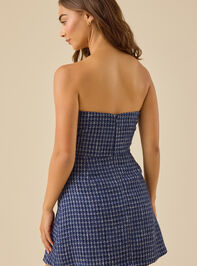 Nala Tweed Mini Dress Detail 5 - TULLABEE