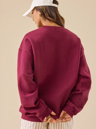 Nantucket Embroidered Sweatshirt Detail 4 - TULLABEE
