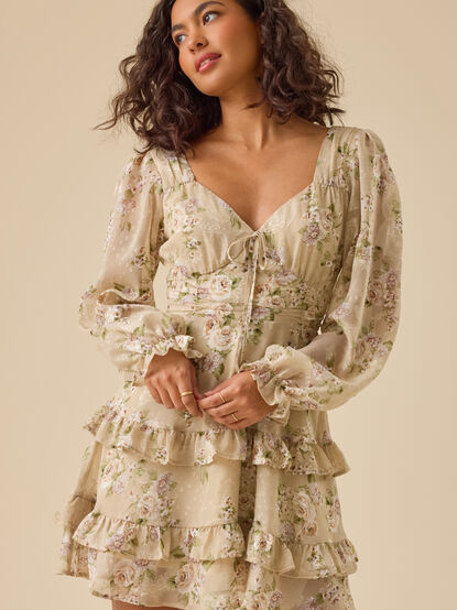 Kimberlee Floral Mini Dress - TULLABEE