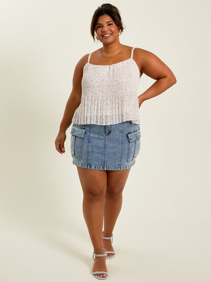 Karly Pleated Tank Top - TULLABEE