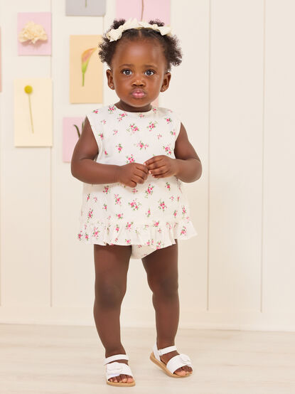 Levana Blossom Top and Bloomer Set - TULLABEE