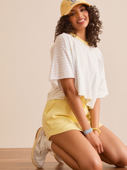 Reset Striped Boxy Tee - TULLABEE