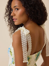 Evelina Floral Maxi Dress Detail 3 - TULLABEE