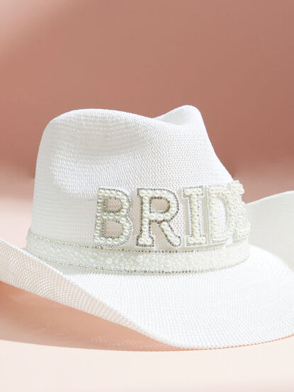 Bride Packable Cowboy Hat - TULLABEE