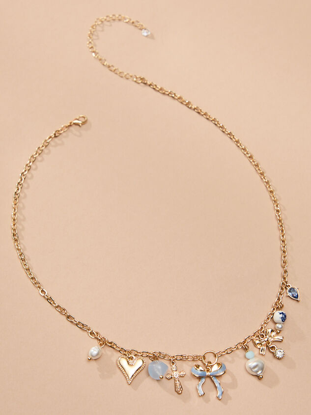Bow & Bliss Charm Necklace Detail 2 - TULLABEE