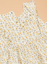 Sunshine Rose Ruffle Tank Set Detail 5 - TULLABEE