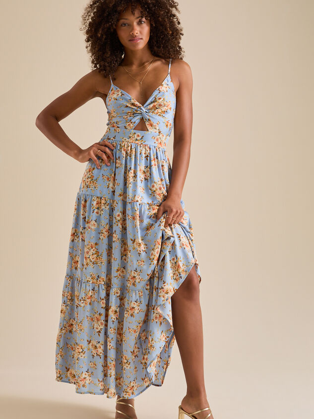 Kehlani Floral Maxi Dress Detail 4 - TULLABEE