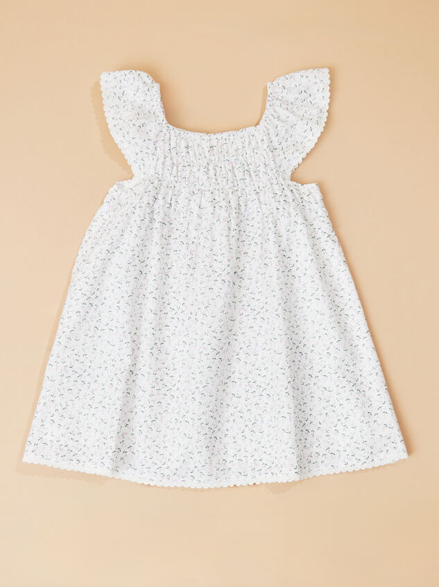 Amy Floral Toddler Dress Detail 3 - TULLABEE