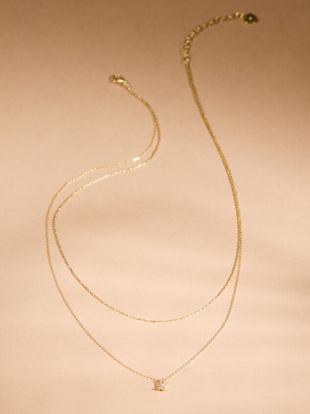 18K Gold Dainty Layered Charm Necklace Detail 2 - TULLABEE