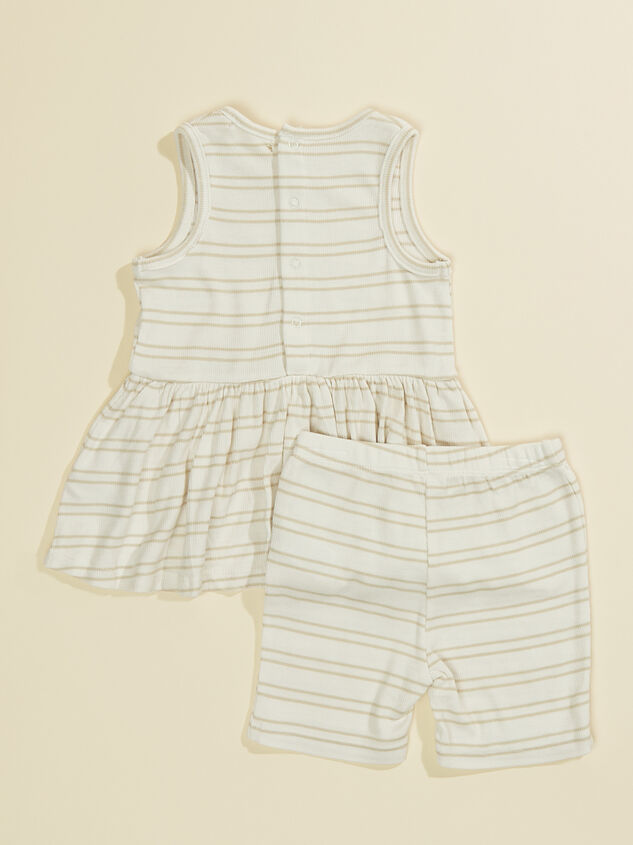 Edith Stripe Dress and Shorts Set Detail 2 - TULLABEE