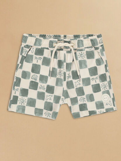 Coastal Check Broadshorts by Rylee + Cru - TULLABEE